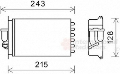 VAN WEZEL 30006649 -  Теплообменник, отопление салона